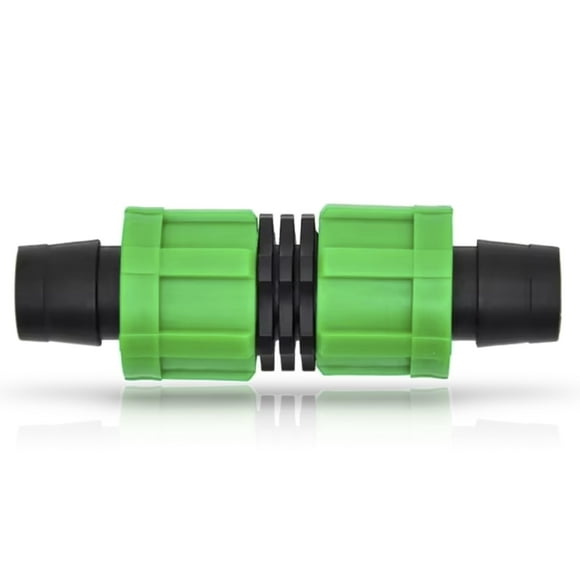 (50-Pack) Drip Irrigation Tubing Coupling - 1/2" Universal Perma Connector Barbed Locking Fitting - Fits All Brands 16-17mm Drip Tape & Tubing (50, Coupling)
