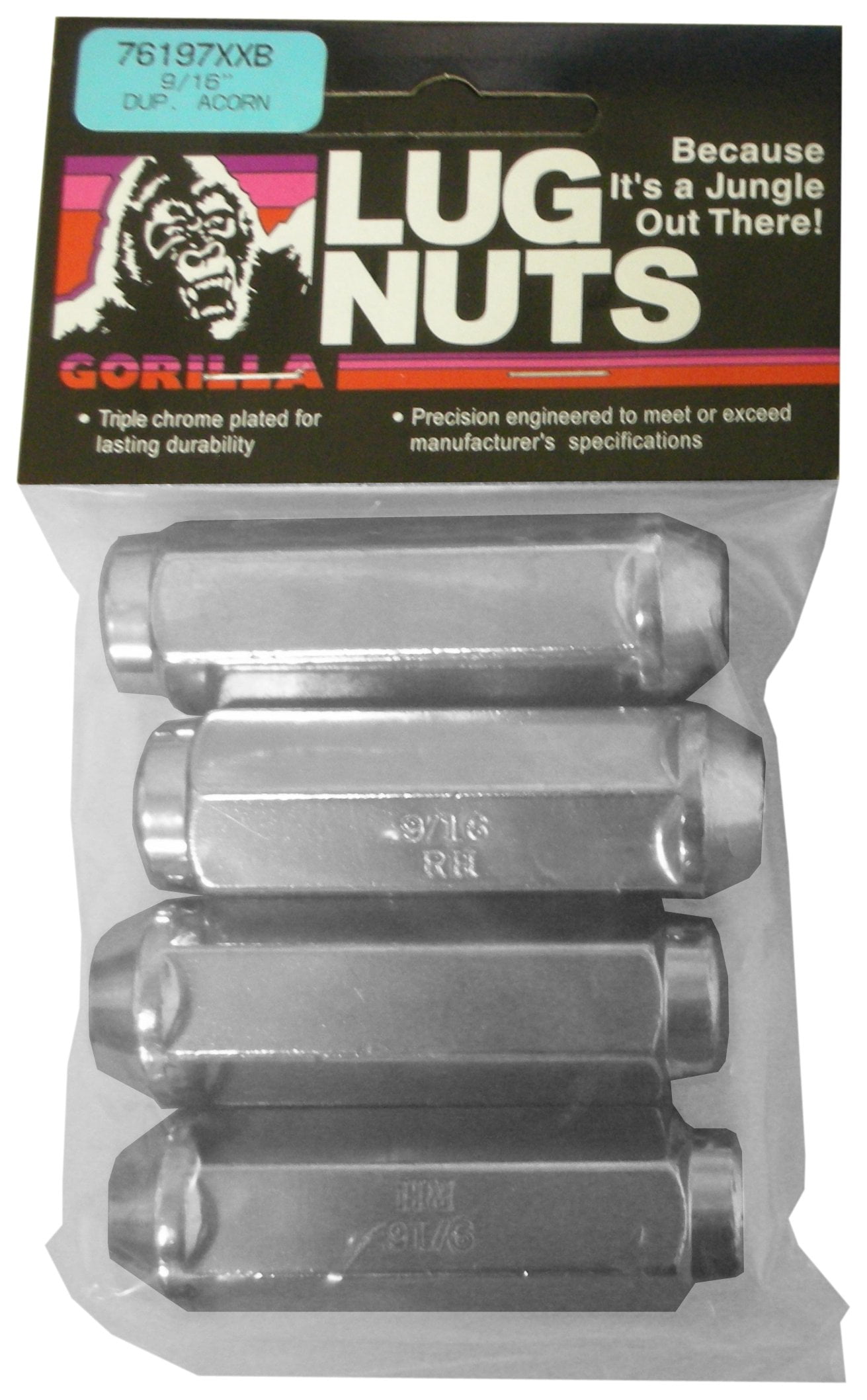 Gorilla Automotive 76197XXB Extra Extra Long Duplex Acorn Lug Nuts (9/