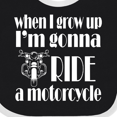 thumbnail image 4 of Inktastic Future Motorcycle Biker Boys or Girls Baby Bib, 4 of 4