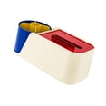 thumbnail image 4 of Portalápices giratorio, caja de pañuelos multifunción, estuche de almacenamiento portátil decorativo de moda, organizador para mesita de noche de, 4 of 8