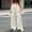 White, variant on WIZUTIZ Women's High Waist Wide Leg Trousers Elastic Waist Drawstring Side Stripe Pockets Full Length Casual Loose Pants Street Style Elegant