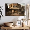 thumbnail image 3 of Elephant Stock Western Saloon Bar Wall Art - Horizontal Canvas Wall Art - Living Room Wall Decor - Our America Canvas - Brown And Gray Decor - 24" x 16", 3 of 8