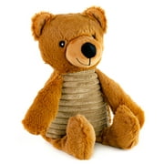 Giftable World Plush Pet Toy 13 Inch Bubba Bear with Squeaker and Corduroy Belly