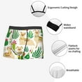 thumbnail image 5 of Kdxio Men's Boxer Briefs with Alpaca and Cactus Print - Comfortable and Breathable Underwear for Everyday Wear, 5 of 7