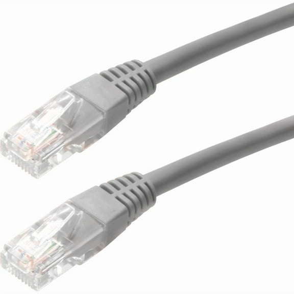 4XEM 10FT Cat5e Molded RJ45 UTP Network Patch Cable (Gray)