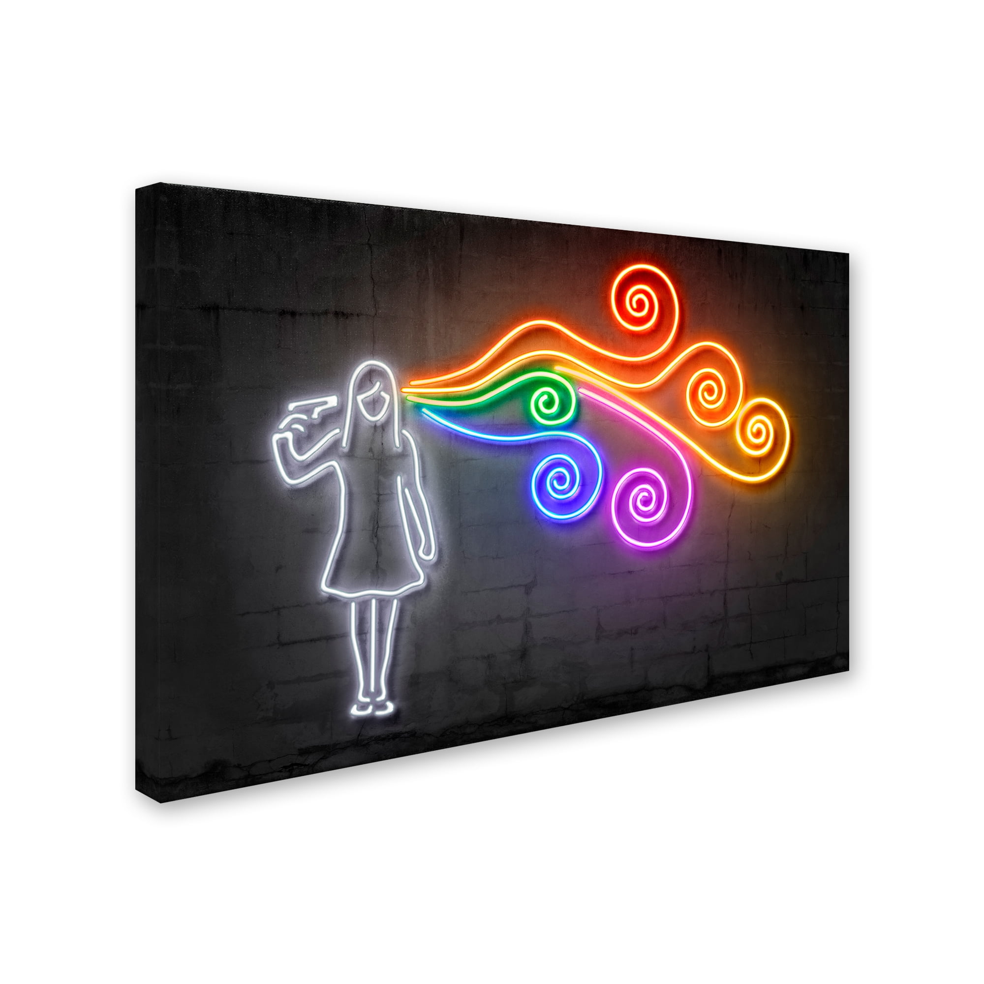 Trademark Fine Art 'The Dark Side of the Mind' Canvas Art by Octavian Mielu