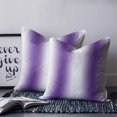 thumbnail image 3 of Purple White Ombre Throw Pillow Covers, Soft Pillowcases with Invisible Zipper, Modern Abstract Art Farmhouse Gradient Square Pillow Cushion Covers for Living Room Couch Sofa Bed 26x26 Inches, 3 of 8