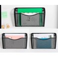 thumbnail image 4 of Wall Mount File Organizer Single Pocket Vertical Hanging File Folders Holder Paper Rack For Office Home,-1 Pocket-silver, 4 of 4