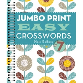 Large Print Crosswords Jumbo Print Easy Crosswords 6 Paperback