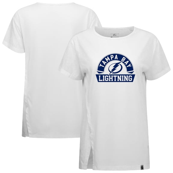 Women's Levelwear  White Tampa Bay Lightning Influx Banner Arch T-Shirt