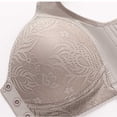 thumbnail image 4 of Fsgntruao Plus Size Front Closure Bras for Women Wireless Push Up Breathable Lightly Padded Everyday Lingerie, 4 of 8
