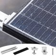 thumbnail image 3 of Solar Panel Bracket Kit, 12 Pcs Aluminium Mounting Rail 120mm, Solar Panel Mount 30mm/35mm, Z-Bracket Set, Center Clamps, Solar M, 3 of 7
