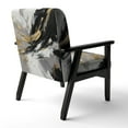 thumbnail image 5 of Designart "Gold Black Fusion" Upholstered Modern & Contemporary Accent Chair and Abstract Arm Chair - Multiple Color & Pattern, 5 of 7