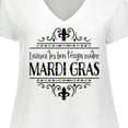 thumbnail image 4 of Inktastic Laissez Les Bon Temps Rouler Mardi Gras Women's Plus Size V-Neck T-Shirt, 4 of 5