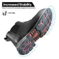 thumbnail image 3 of NORTIV 8 Slip On Work Boots for Men Steel Toe Waterproof Safety Construction Boots for Men, 3 of 6