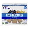 (2 pack) (2 Boxes) Plum Organics Little Teethers Blueberry, 3.17 oz, 6 Count