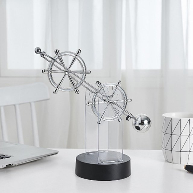 Modelo giratorio de movimiento electrónico, orbital de oscición magnética, decoración de escritorio, accesorios para el h Timón Hugo Juguetes de movimiento perpetuo