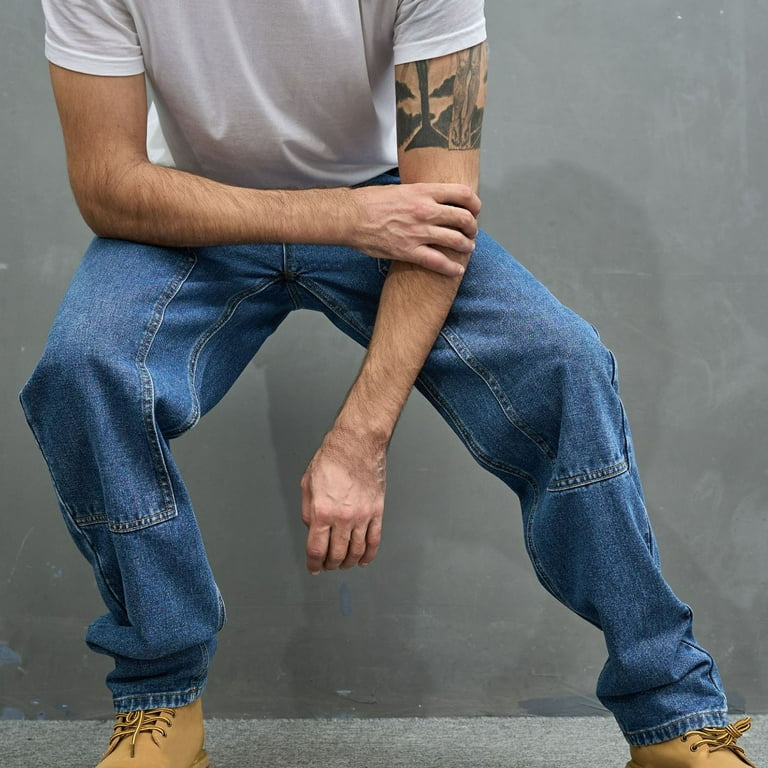 Hvyesh Men's Baggy Jeans Hip Hop Jeans Loose fit 90s Vintage Hvyesh Men's Baggy Jeans Hip Hop Jeans Loose fit 90s Vintage