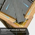 thumbnail image 3 of 12'x16' Hardtop Gazebo, Outdoor Wooden Coated Aluminum Frame Hard Top Gazebo with Galvanized Steel Double Roof, Permanent Metal Roof Gazebo with Nettings, Curtains and Hooks for Deck, Patio, 3 of 6