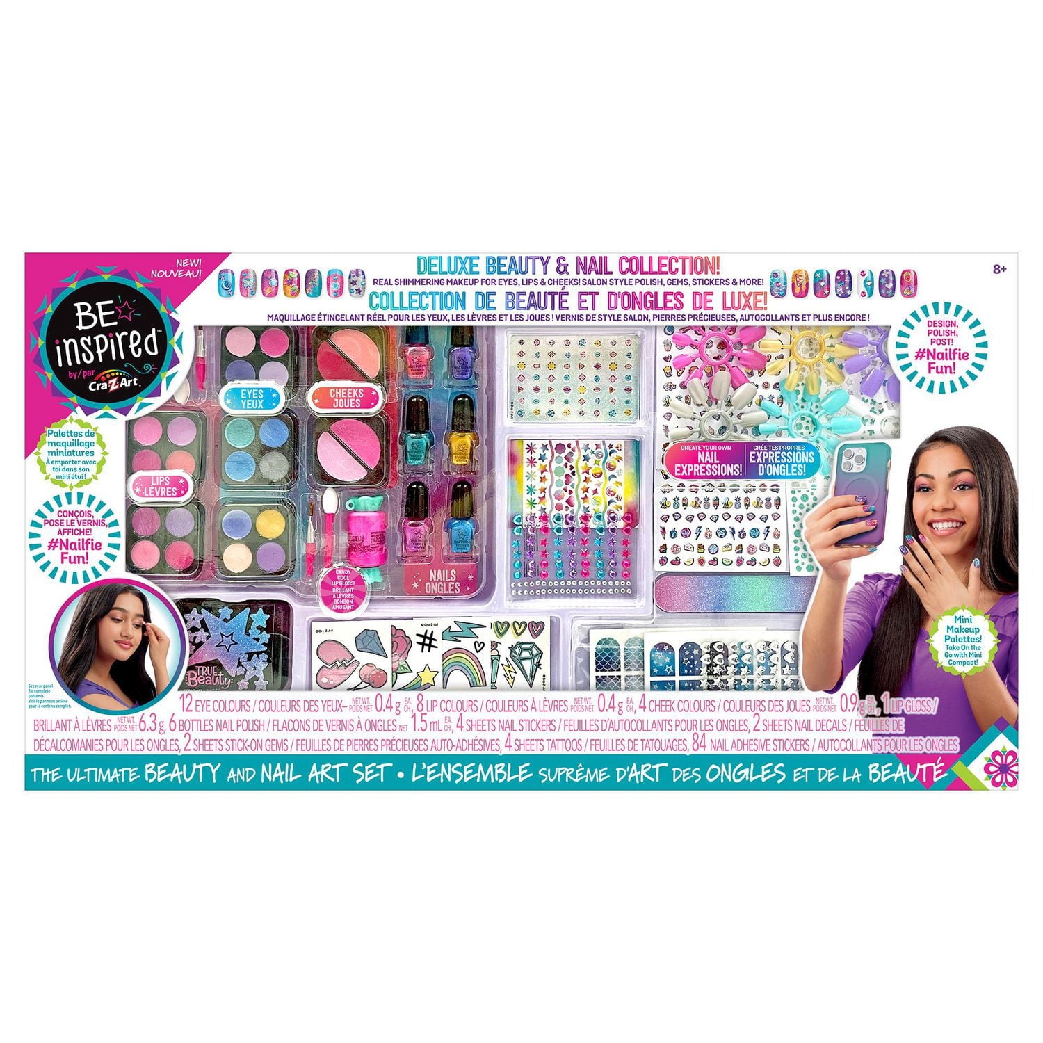 Cra-Z-Art Be Inspired Deluxe Beauty and Nail Art Mega Kit