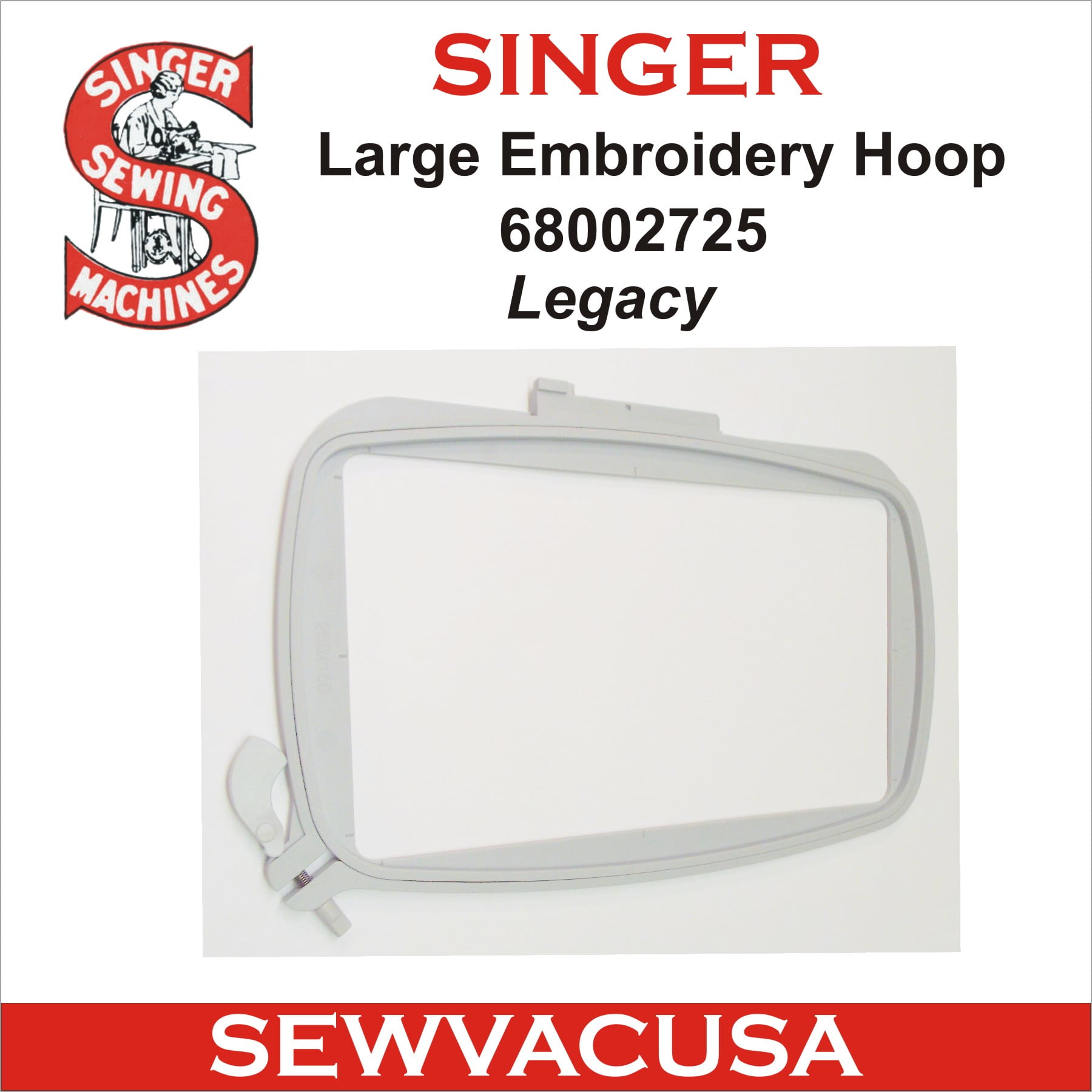 Parts Arts Sewing Singer Legacy Large Embroidery Hoop 68002725 Sewvacusa