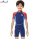 thumbnail image 2 of Greeniant Trajes de neopreno de 2MM, trajes de baño ultrafinos para niños, traje de neopreno de manga corta antimedusas para esnórquel, surf, Deportes acuáticos azul marino XL, 2 of 6