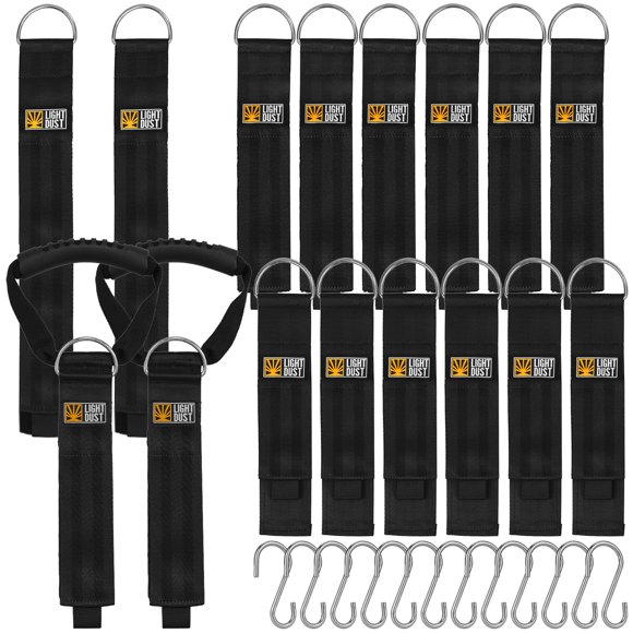 Soporte Para Cable De Extensión Para Colgar, Correas Para Asas Con Ganchos En S, Paquete De 16, 13", 22", 35", Resistentes, Organizador De Garaje, Colgadores De Herramientas, Manguera De Jardín, Cable