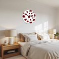 thumbnail image 6 of Silent Wall Clocks Battery Operated, Red Ladybug Round Decorative Wall Clock for Living Room Bedroom Kitchen Bathroom Classroom Decor, 12 Inch Red Black Polka Dot, 6 of 8