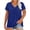 Blue#womans sun shirt, variant on Uv Tshirts Shirts for Women Plus Size Summer Casual V Neck Short Sleeve Workout Tops with Sunbock UPF 50+ Oversized Quick Dry Shirt for Hiking Running Fishing Hot Pink,XL