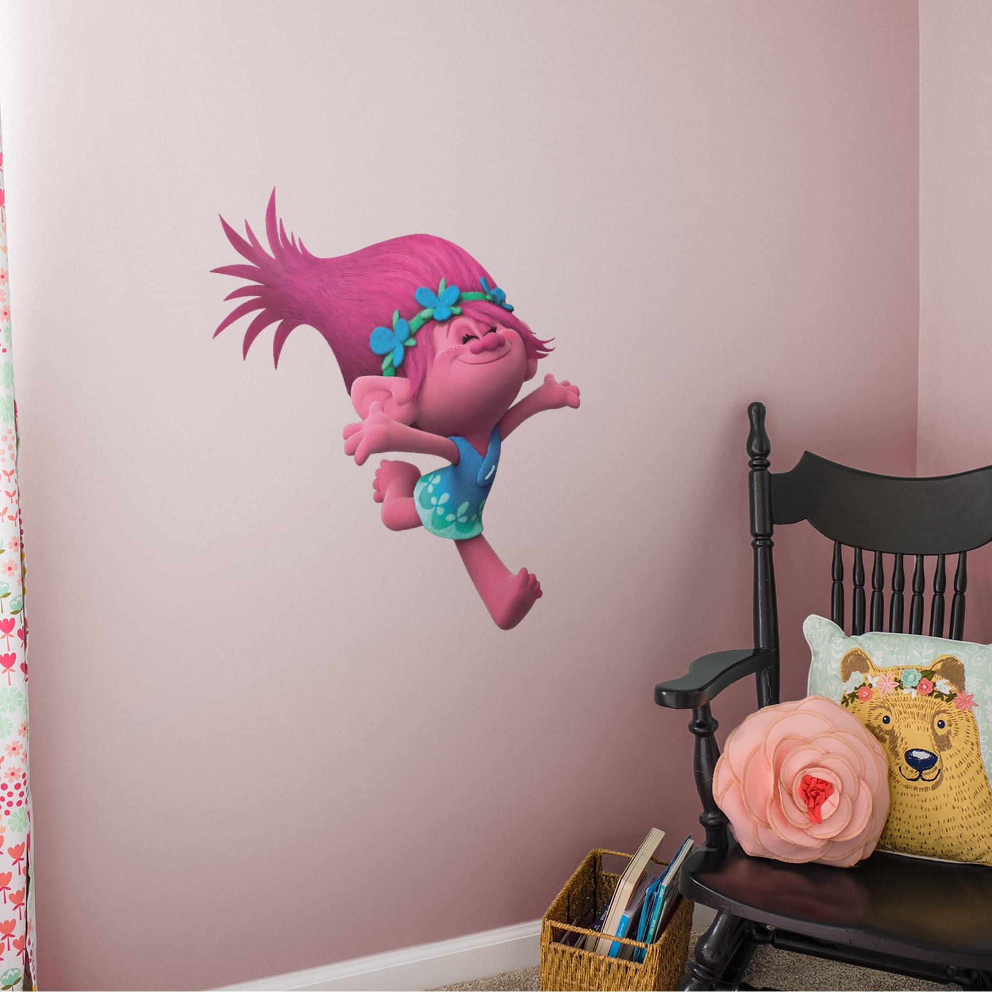 3D Trolls|Poppy & Branch,LED Wall Sticker Lamp,Official Licensed