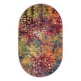 thumbnail image 3 of Unique Loom Jardin Collection Area Rug - Ivy (3' 3" x 5' 3" Oval Multi/Cream), 3 of 7