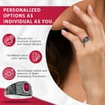 thumbnail image 5 of Keepsake Personalized Women's Square Class Ring for High School, 5 of 12