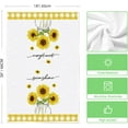 thumbnail image 6 of SM-XLHN Buffalo Plaid Yellow Hello Sunshine Sunflowers Love Summer Kitchen Towels Dish Towels, 18x26 Inch Farmhouse Decoration Hand Towels Set of 4, 6 of 6