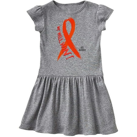 

Inktastic We Will Win! AIDS Awareness with Red Ribbon Gift Toddler Girl Dress