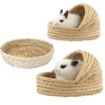 thumbnail image 5 of Kkkded Grass House for Rabbits,Rabbit Bunny Grass House/Rabbit Hideout / Hand Crafted Natural Grass Hideaway, 5 of 7
