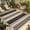 Multicolor, variant on Black Orange Blue Striped Outdoor Rug for Patio/Deck/Porch, Non-Slip Large Area Rug 6 x 9 Ft, Modern Stripes Art Farmhouse Indoor Outdoor Rugs Washable Area Rugs, Reversible Camping Rug Carpet Runner