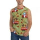 thumbnail image 1 of Fotbe Cartoon Fire Truck Men's Camiseta sin Mangas Estampada para Hombres, Playera Casual para Gimnasio, Entrenamiento, Playa-Medium, 1 of 7