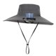 thumbnail image 4 of Sombreros con ventilador de refrigeración, recargables, ajustables, para acampar, viajar y hacer senderismo. gris oscuro, 4 of 9