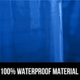 thumbnail image 5 of PEVA Waterproof Shower Curtain Liner, Strong Weighted Magnets, Rust Resistant Grommets, Heavy Duty Thick Liners, Easy Hang, Fits Standard Bathroom Showers and Bath Tubs, 72x48, Clear Navy, 5 of 14