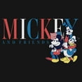 thumbnail image 2 of Women's Mickey & Friends American Retro Crew  Graphic T-Shirt, 2 of 3