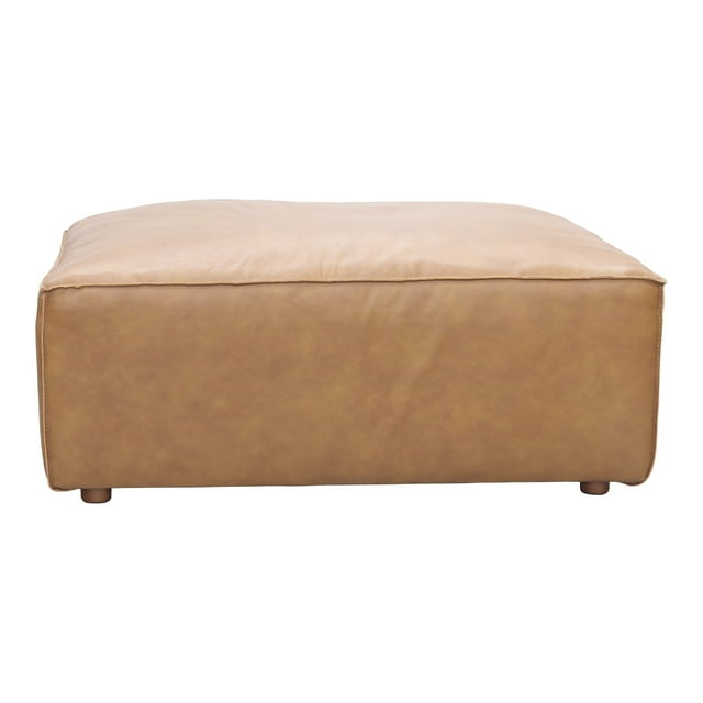 MOE'S Home OTTOMAN en Forme de SONORAN en Cuir Beige