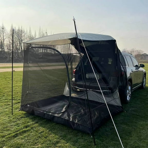 Kadahis Car Awning Sun Shelter Camping SUV Rear Tent, Portable Waterproof Roof Top Tent Car Canopy for SUV Minivan Hatchback Camping Outdoor Travel