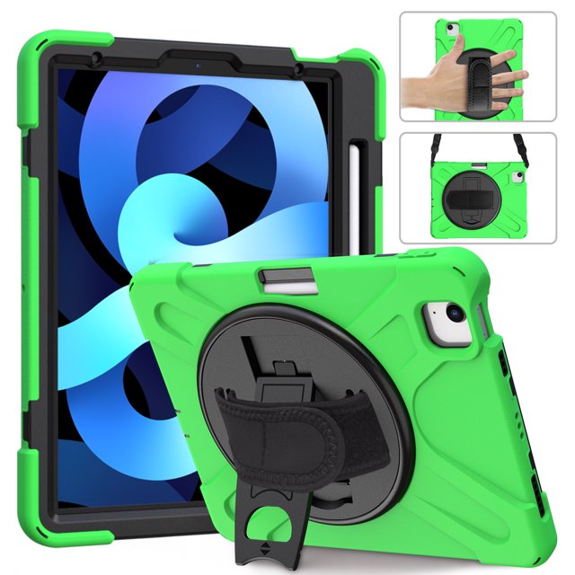 Caso para iPad Air 5th Generation 2022/Air 4th Generation 2020 10.9 ''/PRO11 2021/2020/2018 con correa y soporte de mano giratoria, correa para el hombro Ikkle ipad Air 5 2022/Air4 10.9 2020/Pro 11