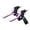 Black and Pink, variant on GARENDE 2 Pieces Bike Brake Lever Three Finger Compatibility Replacement Accessories Black and Pink
