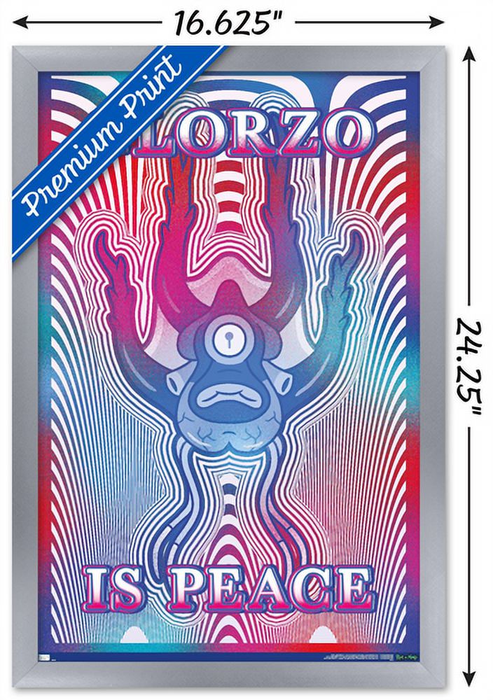 Rick And Morty - Glorzo Wall Poster, 14.725" x 22.375", Framed