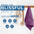 thumbnail image 5 of Dan River Hand Towel pack of 6 Quick Dry And Absorbent Cotton Towels for Bathroom - Purple 16x28in, 5 of 10
