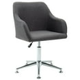 thumbnail image 1 of vidaXL Swivel Dining Chair Dark Grey Fabric, 1 of 5