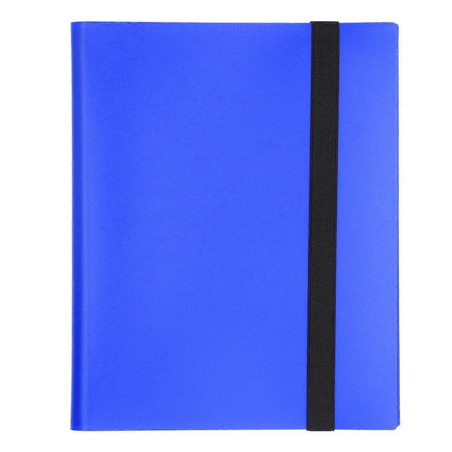 Card Binder 20 Pages 9 Pocket Large Capacity Colored Cover Card Collection Storage Album for Game Card Storage Blue