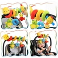 thumbnail image 5 of Car Seat Toys for Babies, 0-6 Months Stroller Activity Black White Baby Spiral Plush Toys Newborn High Contrast Sensory Carseat Toys with 4 Pendants Hanging Boys Girls Gift, 5 of 8