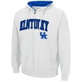 thumbnail image 2 of Men's Colosseum White Kentucky Wildcats Arch & Team Logo 3.0 Full-Zip Hoodie, 2 of 3